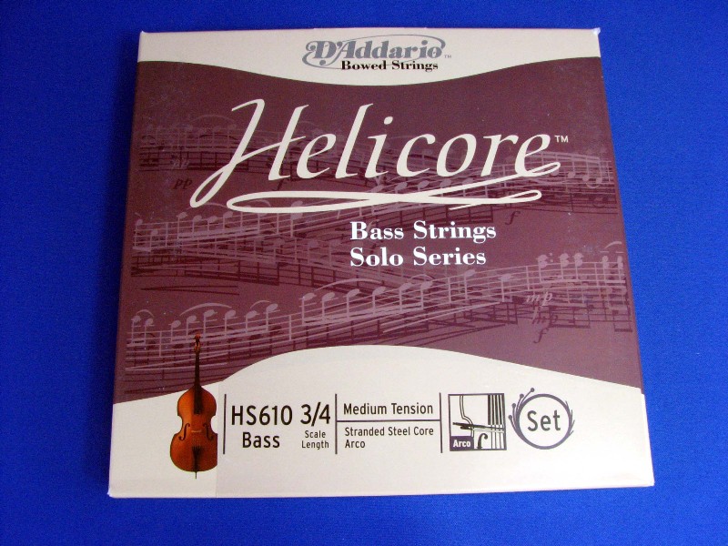 ダダリオ ヘリコア・ソロ・コントラバス弦3/4AEBF#セット Helicore Solo Bass String set